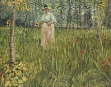 Woman in a Garden (Vincent van Gogh) - Muzeo.com