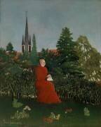 Woman in a Landscape (Henri Rousseau) - Muzeo.com