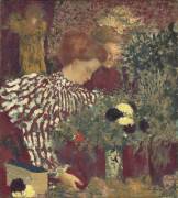 Woman in a Striped Dress (Edouard Vuillard) - Muzeo.com