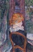 Woman seated in a Garden (Henri de Toulouse-Lautrec) - Muzeo.com