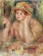 Woman with a Mirror (Auguste Renoir) - Muzeo.com