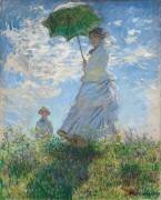 Woman with a Parasol - Madame Monet and Her Son (Claude Monet) - Muzeo.com