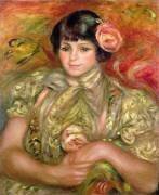Woman with a Rose (Auguste Renoir) - Muzeo.com