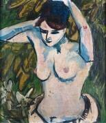 Woman with Raised Arms (Ernst Ludwig Kirchner) - Muzeo.com