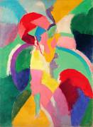 Woman with Umbrella or La Parisienne (Robert Delaunay) - Muzeo.com