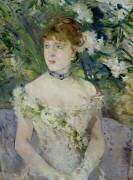 Young Girl in a Bal Gown (Berthe Morisot) - Muzeo.com