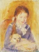 Young Girl with a Dog (Auguste Renoir) - Muzeo.com