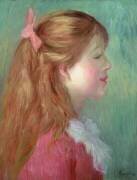 Young girl with Long hair in profile (Auguste Renoir) - Muzeo.com