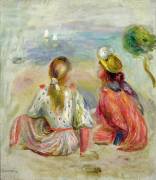 Young Girls on the Beach (Auguste Renoir) - Muzeo.com