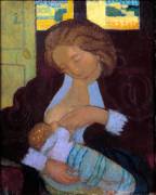 Young woman breastfeeding (Maurice Denis) - Muzeo.com