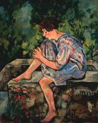 Young woman sitting (Suzanne Valadon) - Muzeo.com