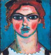 Young Woman With Green Eyes (Alexej von Jawlensky) - Muzeo.com