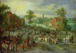 A Village Market (Jan Brueghel the Elder) - Muzeo.com