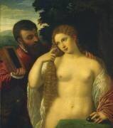Allegory, Possibly Alfonso d'Este and Laura Dianti (Tiziano) - Muzeo.com