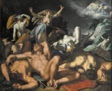 Apollo and Diana Punishing Niobe by Killing her Children (Abraham Bloemaert) - Muzeo.com