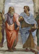 Aristotle and Plato : detail of the School of Athens (Raffaello) - Muzeo.com