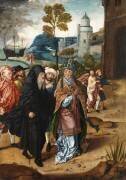 Bishop and a Hermit Saint (Master of the von Groote...) - Muzeo.com