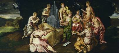 Contest between Muses and Pierides (Tintoretto) - Muzeo.com