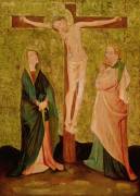 Crucifixion with Mary and John (German School) - Muzeo.com