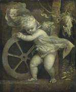 Cupid with the Wheel of Fortune (Tiziano) - Muzeo.com