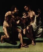 Cybele beseeching Saturn to spare her Child (Jan Gossaert) - Muzeo.com
