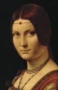 Détail du Portrait d'une dame de la cour de Milan, dit à tort 