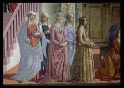 Detail of the Birth of the Virgin (Domenico Ghirlandaio) - Muzeo.com