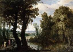 Diane et ses nymphes allant à la chasse (Paul Bril) - Muzeo.com