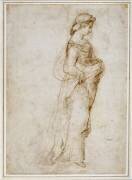 Female Figure Walking to the Right (Raffaello) - Muzeo.com