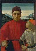 Francesco Sassetti and His Son Teodoro (Domenico Ghirlandaio) - Muzeo.com