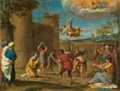 La lapidation de Saint Etienne (Agostino Carracci) - Muzeo.com