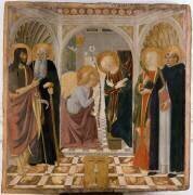 L'Annonciation et quatre saints (Cosimo Rosselli) - Muzeo.com