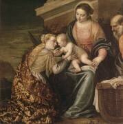 Le mariage mystique de sainte Catherine (Paolo Veronese) - Muzeo.com
