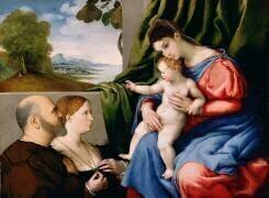 Madonna and Child with Two Donors (Lorenzo Lotto) - Muzeo.com