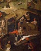 Les Proverbes flamands (détail) (Pieter Brueghel the Elder) - Muzeo.com