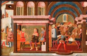 Panneau de cassone : l'Histoire d'Enée (Lo Scheggia) - Muzeo.com