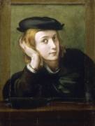 Portrait de jeune homme (autoportrait ?) (Antonio da Correggio) - Muzeo.com
