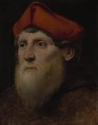 Portrait of a Bearded Prelate (Italian School) - Muzeo.com