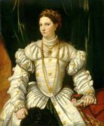 Portrait of a Lady in White (Moretto da Brescia) - Muzeo.com