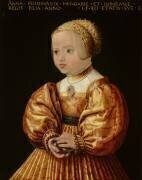 Portrait of Anna of Austria Aged Two (Jakob Seisenegger) - Muzeo.com