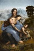 Saint Anne, the Virgin and Child Jesus Playing with a Lamb (Leonardo da Vinci) - Muzeo.com
