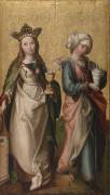 St. Barbara and St. Mary Magdalene (German School) - Muzeo.com