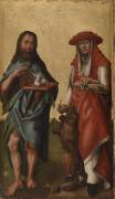 St. John the Baptist and St. Jerome (German School) - Muzeo.com