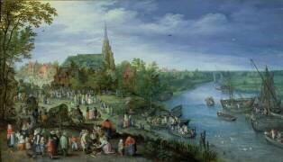 The Annual Parish Fair in Schelle (Jan Brueghel the Elder) - Muzeo.com