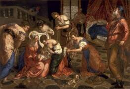 The Birth of St. John the Baptist (Tintoretto) - Muzeo.com
