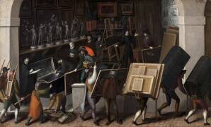 The Confiscation of the Contents of a Painter's Studio (François Bunel) - Muzeo.com