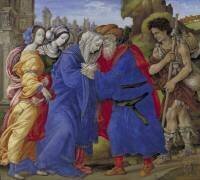 The Meeting of Joachim and Anne outside the Golden Gate of Jerusalem (Filippino Lippi) - Muzeo.com
