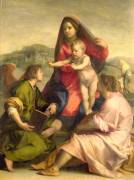 The Virgin and Child with a Saint and an Angel (Andrea del Sarto) - Muzeo.com
