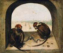 Two Chained Monkeys (Pieter Brueghel the Elder) - Muzeo.com