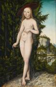 Vénus standing up in a landscape (Lucas Cranach the Elder) - Muzeo.com